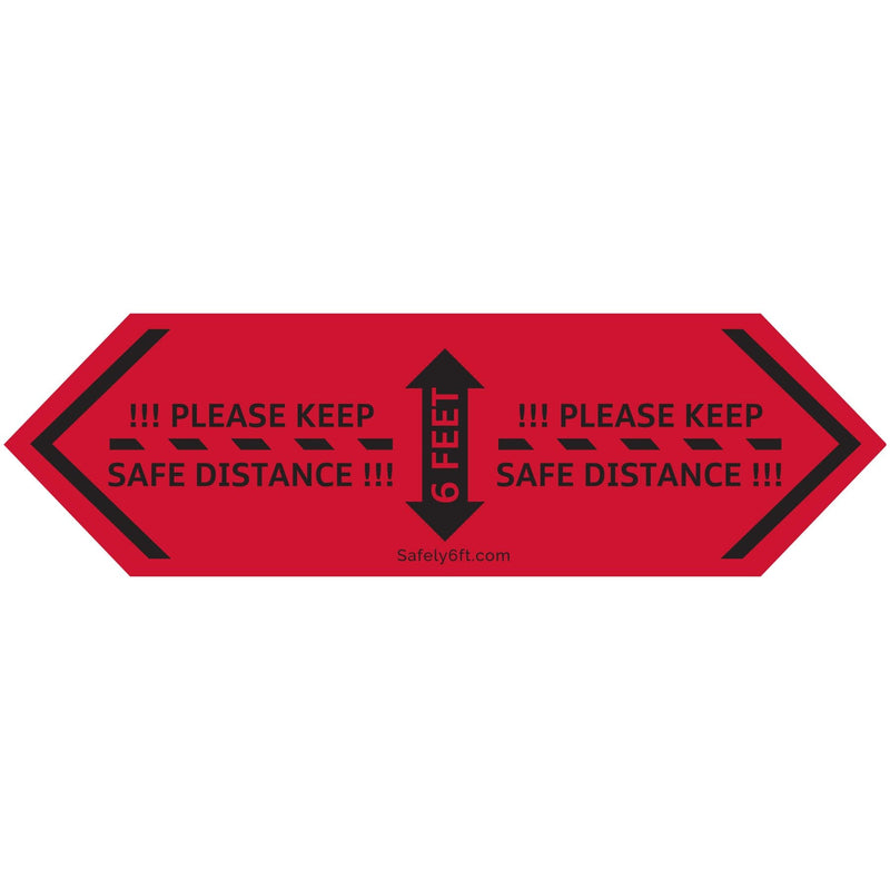 Audi One-Way Arrow Floor Sign