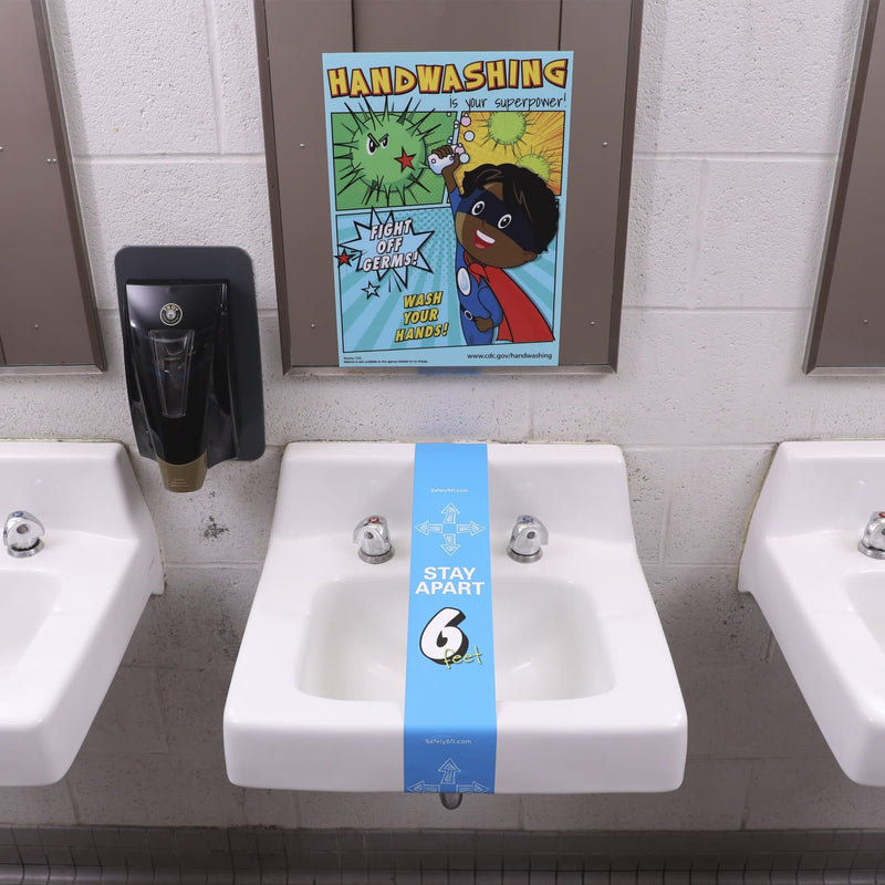 CDC Handwashing School Bathroom Sign