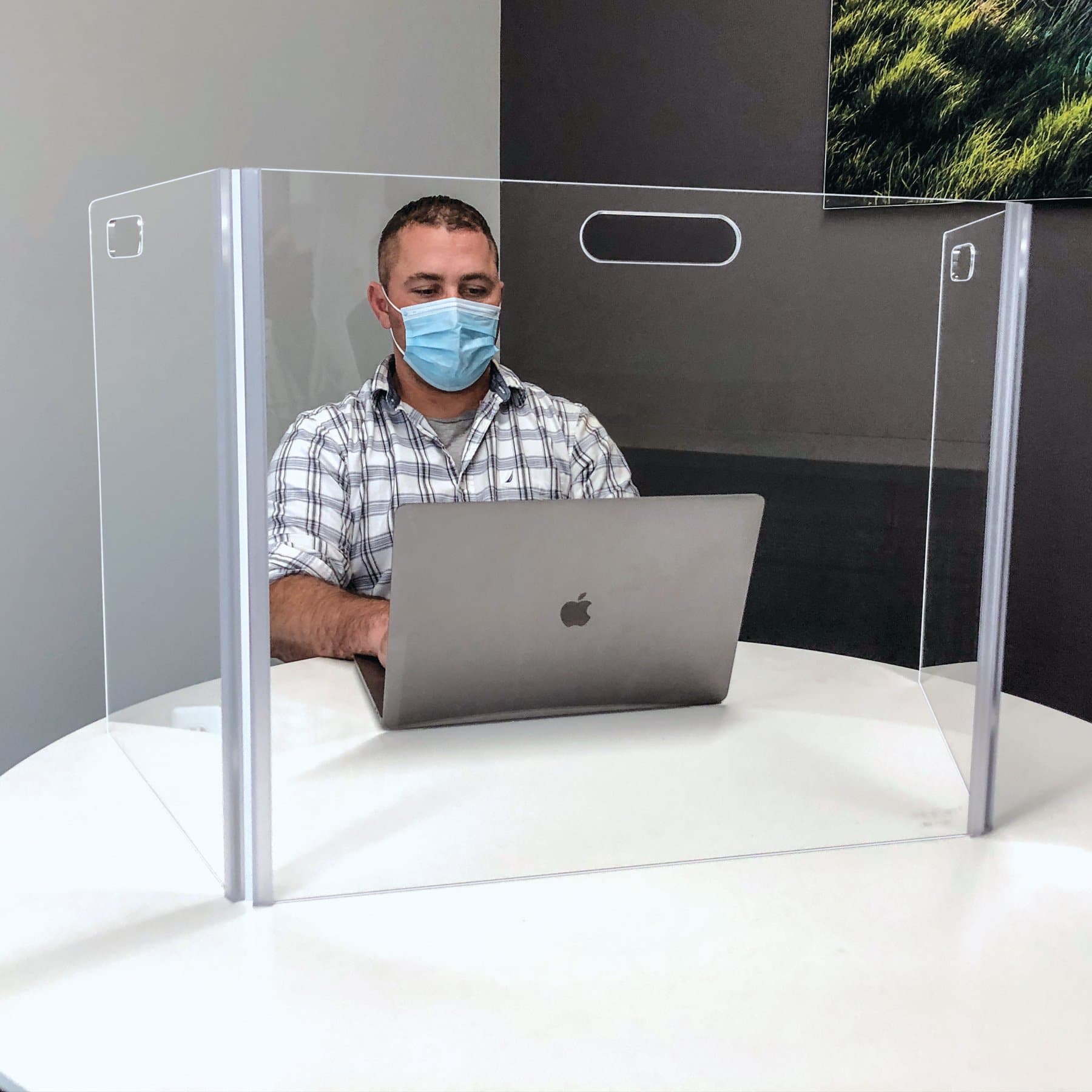 Portable TeamShield Acrylic Sneeze Guard Safely6ft