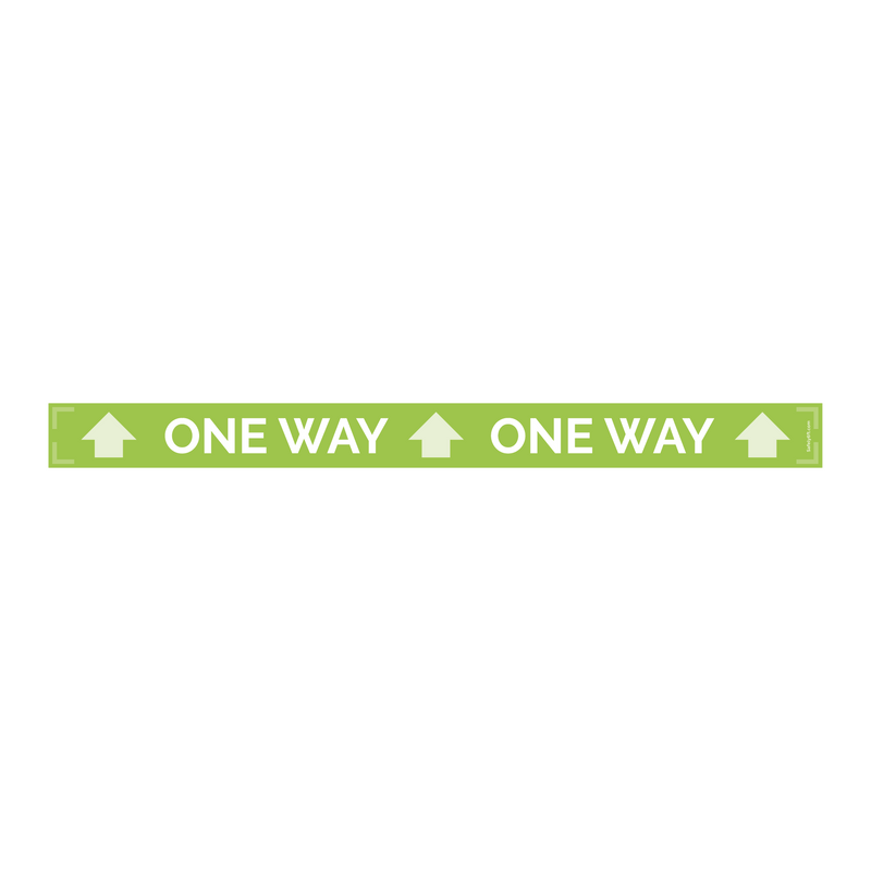 One-Way Narrow Floor Sign