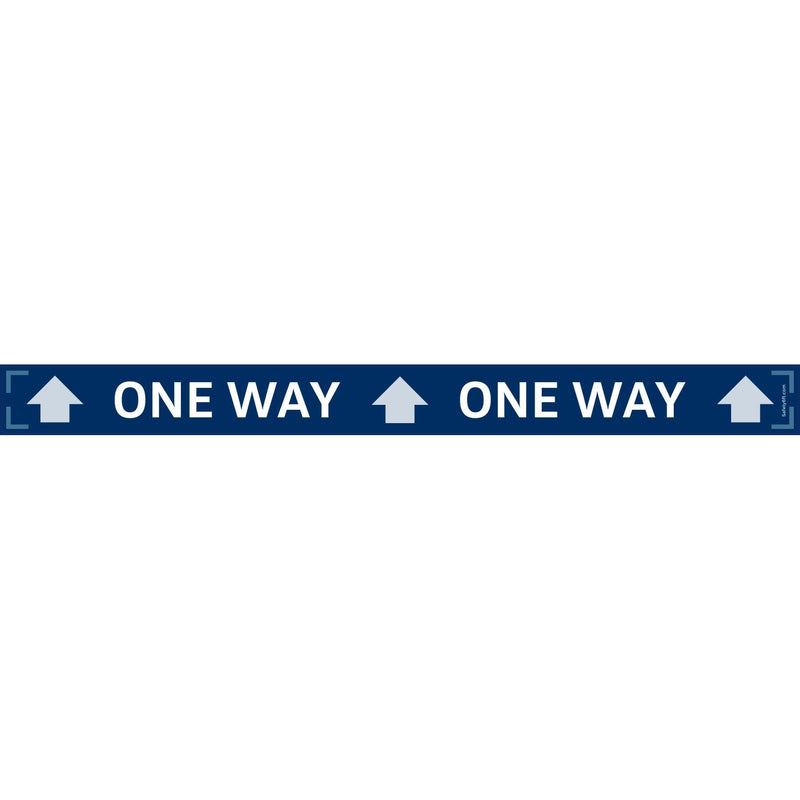 VW One-Way Narrow Strip Sign